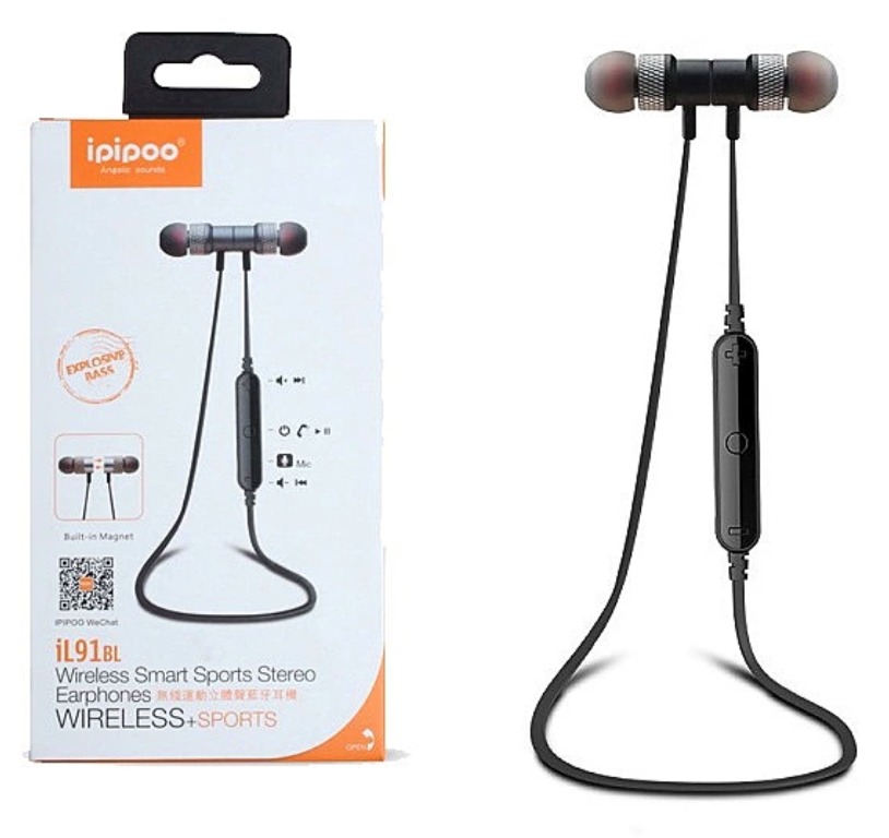 IPIPOO iL91BL Wireless Bluetooth Smart Sports Stereo Earphone
