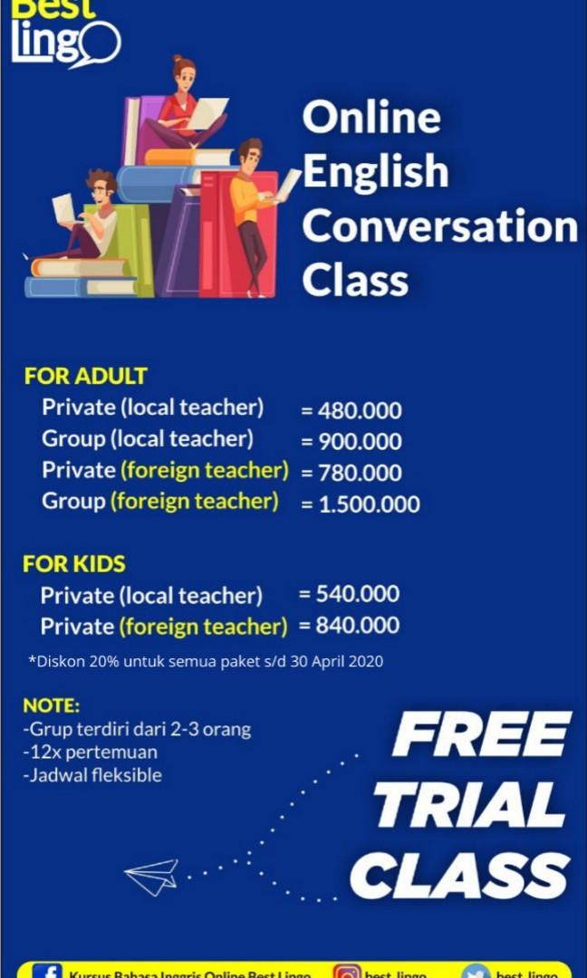 Kursus Online Bahasa Inggris Jasa Kursus Dan Bimbingan Belajar Di Carousell