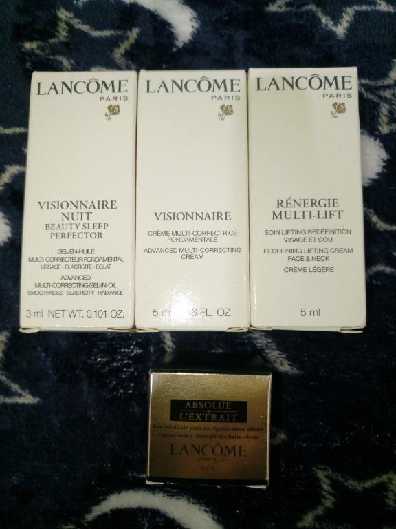 Lancome Beauty Set Sleep Perfector Correcting Cream Lifting Cream Eye Balm Beauty Personal Care Face Face Care On Carousell