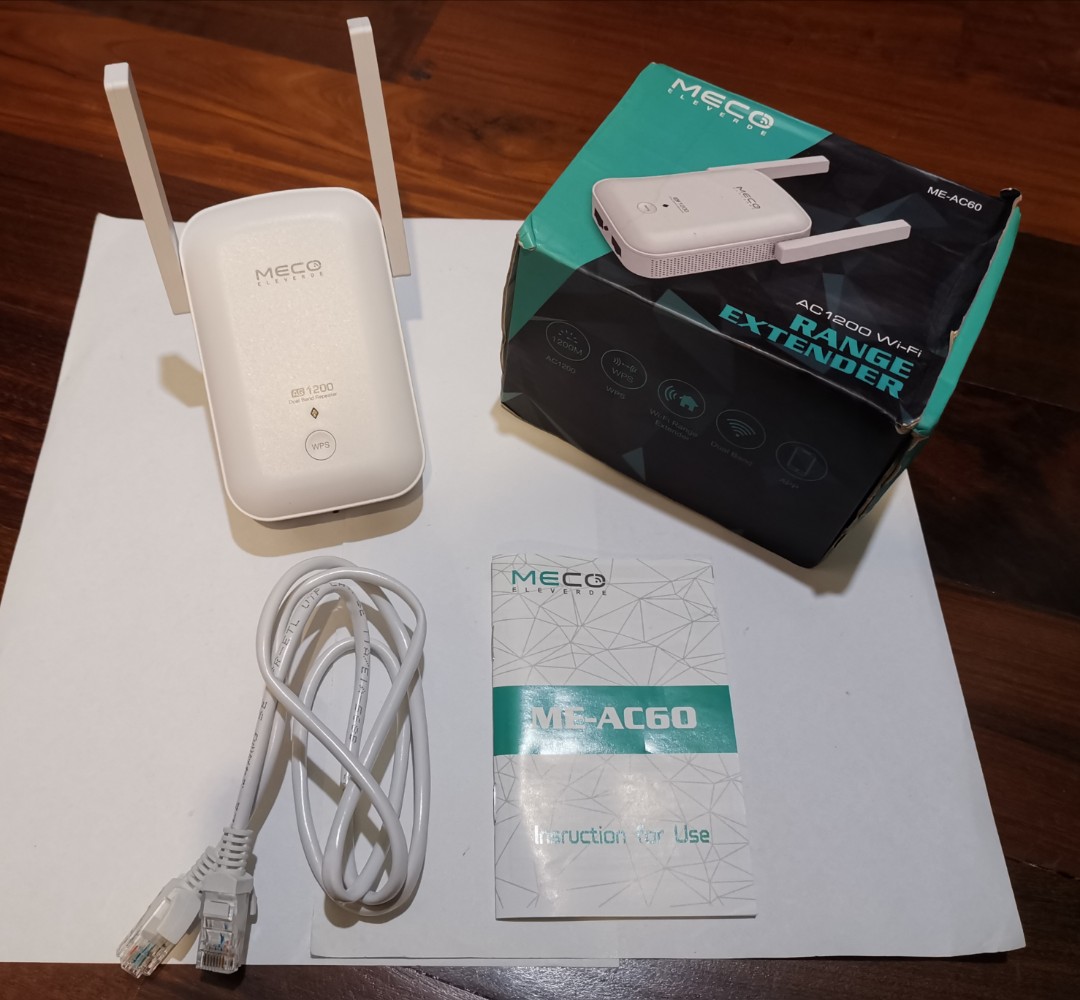 MECO ELEVERDE WiFi Booster 1200Mbps 2.4GHz 5GHz Dual Band WiFi Extender WiFi Repeater Computers Tech Parts Accessories Networking on Carousell