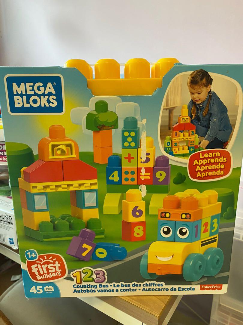 mega bloks counting bus