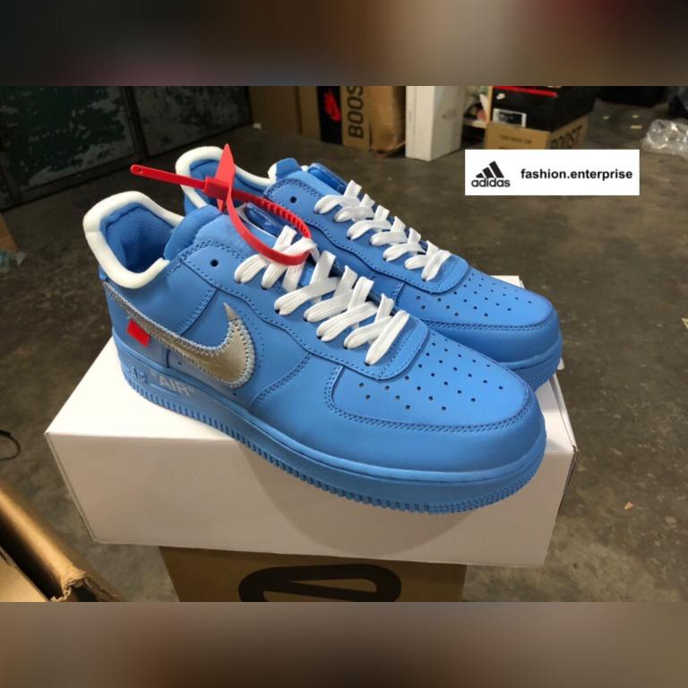 Nike Off White Air Force 1 Mca University Blue