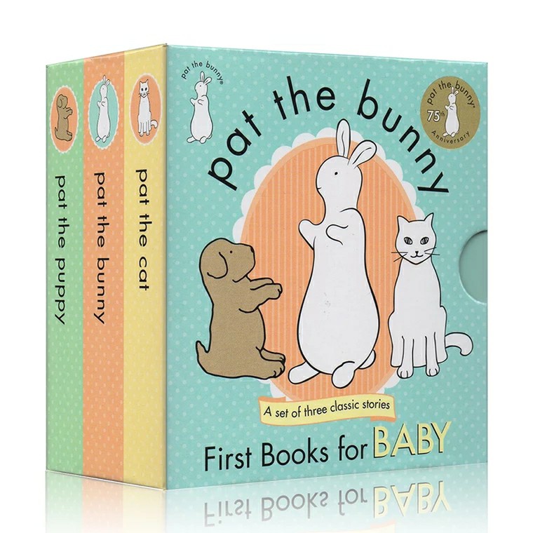 Pat The Bunny Touch Feel First Book For Baby Set Of 3 Books Stationery Children S Books On Carousell