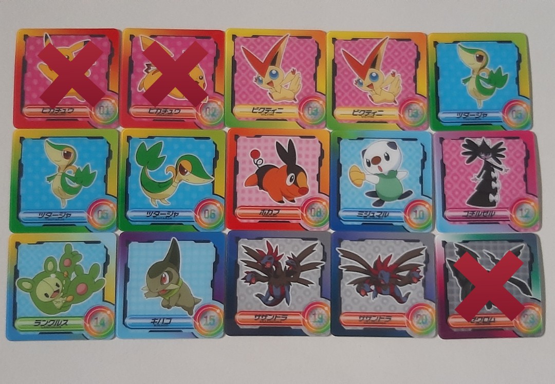 Pokemon B W Lenticular Stickers Toys Games Board Games Cards On Carousell