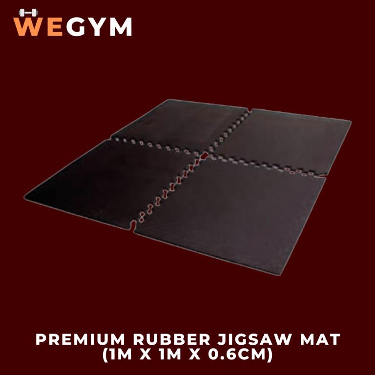 INSTOCK Premium Rubber Jigsaw Mat (1m x 1m x 0.6cm), Sports Equipment