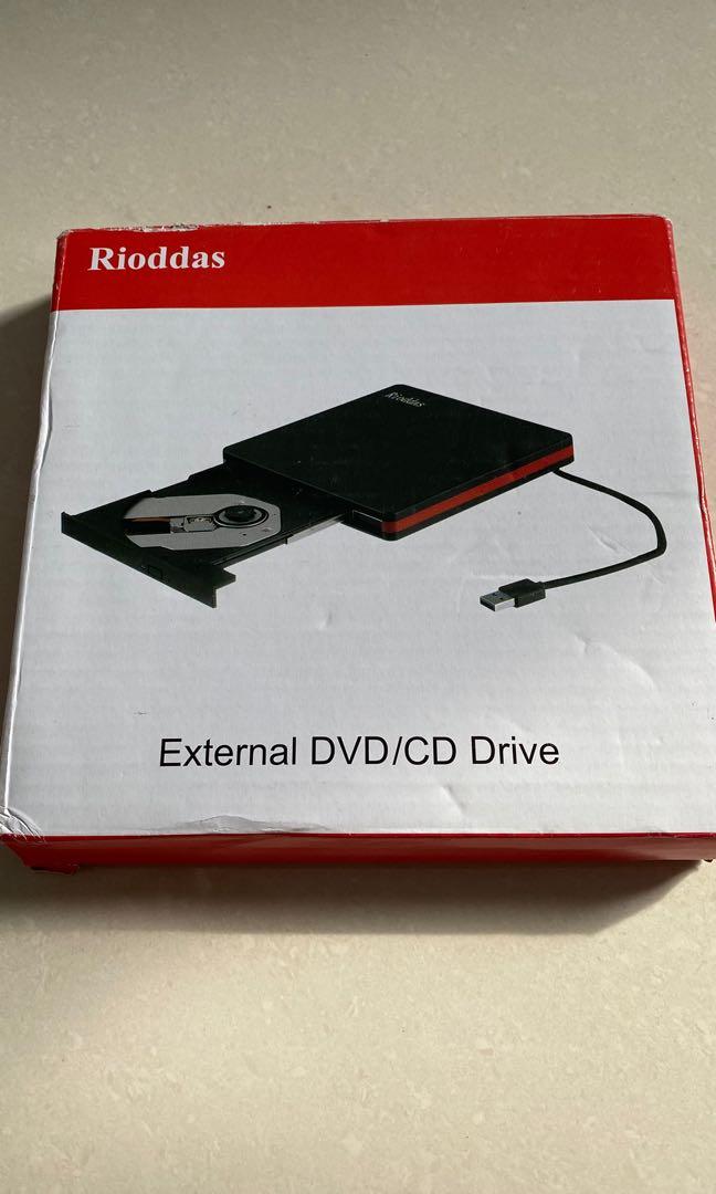 RIODDAS EXTERNAL DVD DRIVE, Rioddas External CD Drive, USB 3.0
