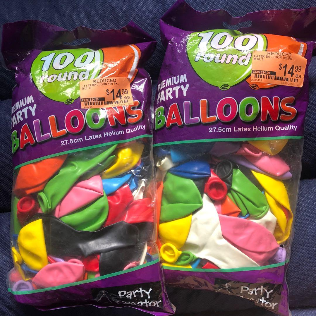 Spotlight Coloured Party Balloons, Hobbies & Toys, Stationery & Craft