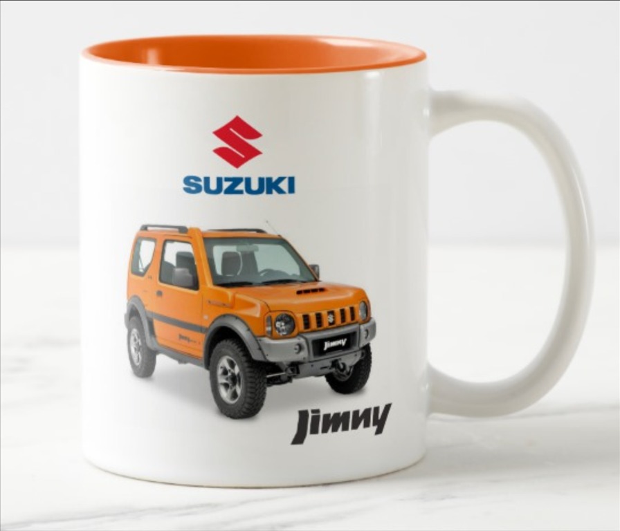 Suzuki Old Jimny Coffee Mug Glass Cup, Furniture & Home Living, Home