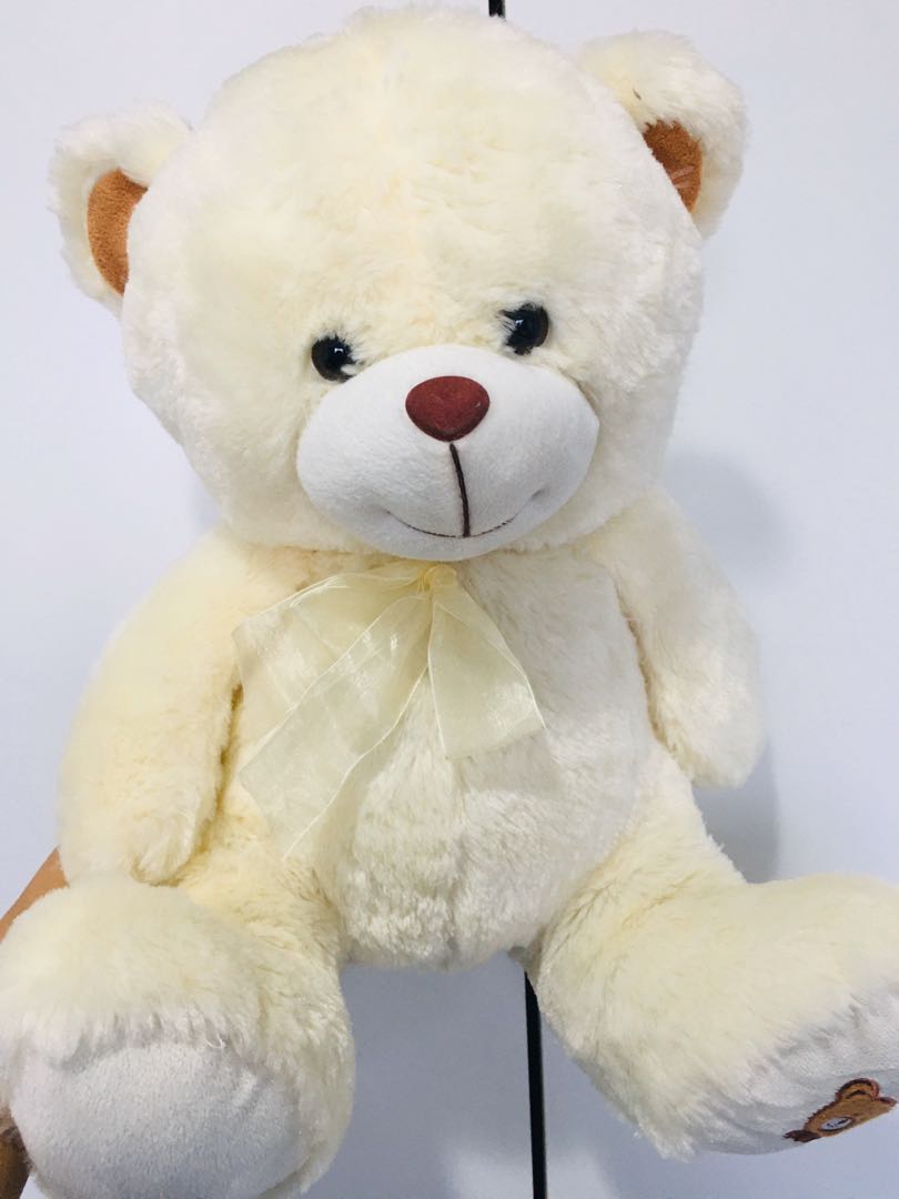 Teddy bear white colour hotsell