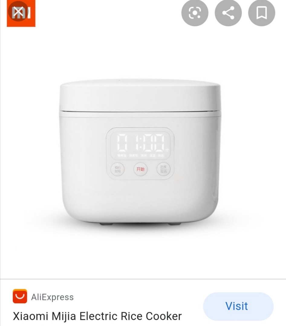 Xiaomi Rice Cooker 1.6L, TV & Home Appliances, Kitchen Appliances