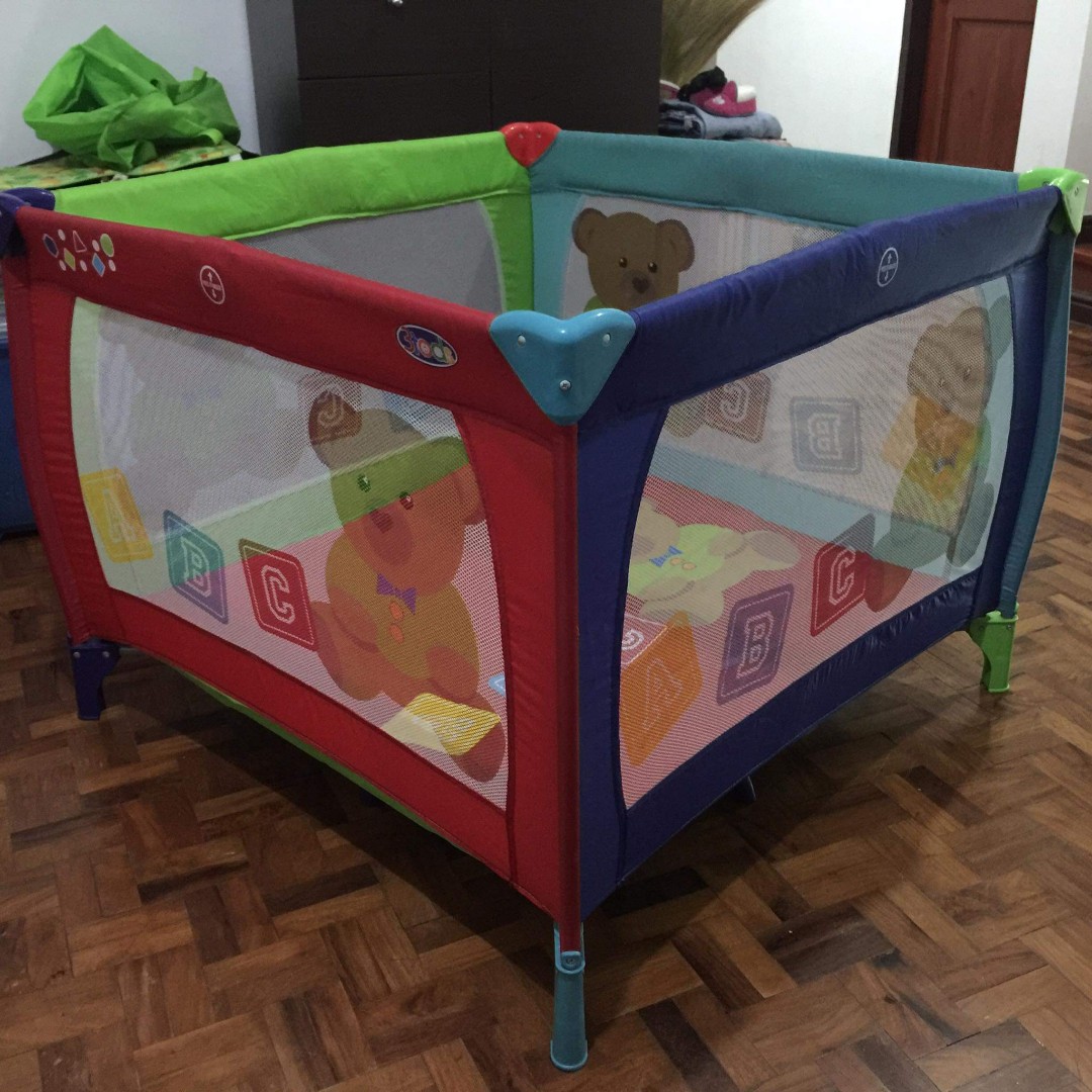 Baby crib cheap and playpen