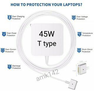 45W MagSafe 2 Power Adapter MacBook Charger T type For Apple MacBook Air 1113 A1435/A1465/A1466/A1436