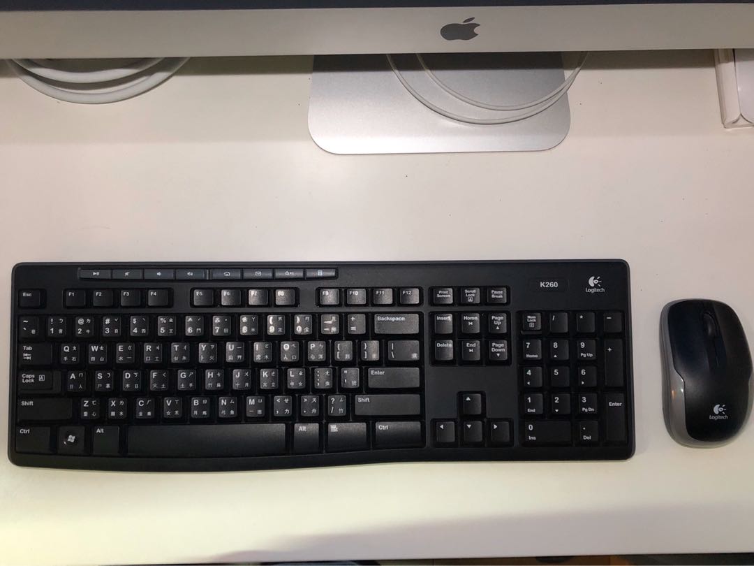 無線鍵盤+滑鼠 Logitech K260 wireless keyboard mouse 鍵鼠 羅技, 電腦＆科技, 電腦周邊及配件, 電腦