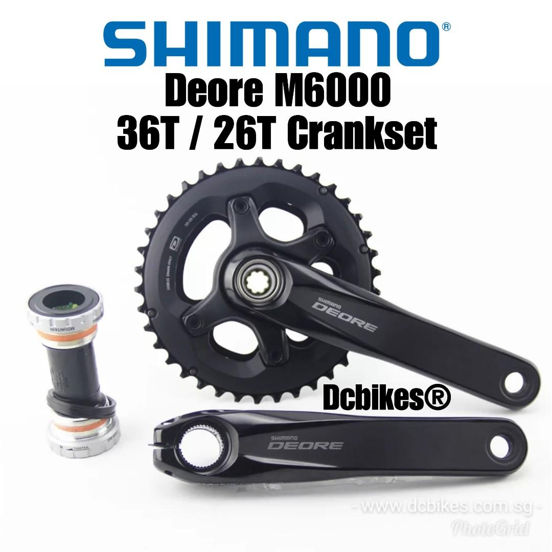 shimano deore double crankset