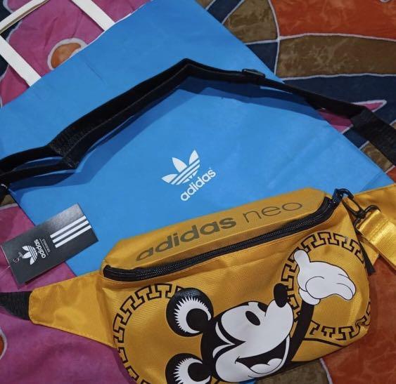 Adidas neo waist bag x disney clearance
