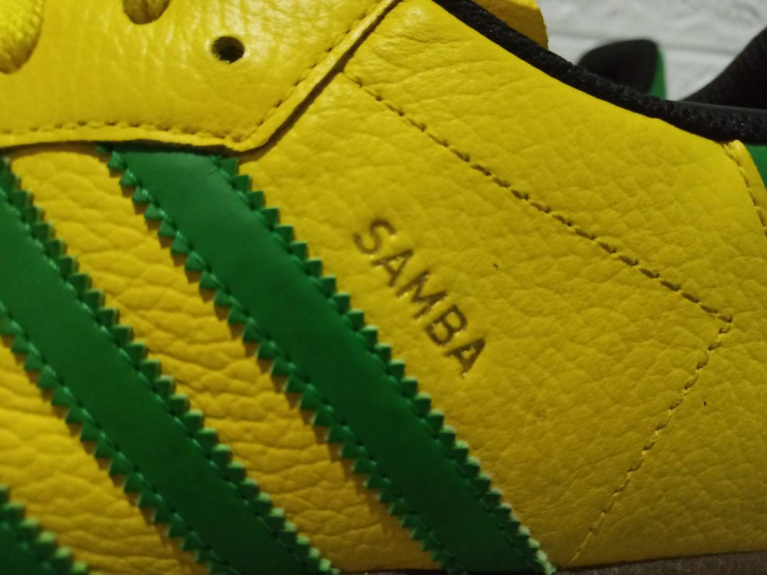 Adidas samba golf top shoes green and yellow