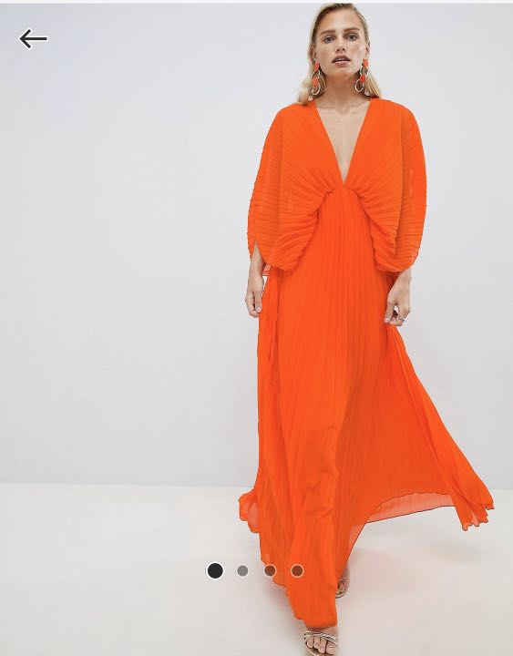 Kimono pleated dress on sale