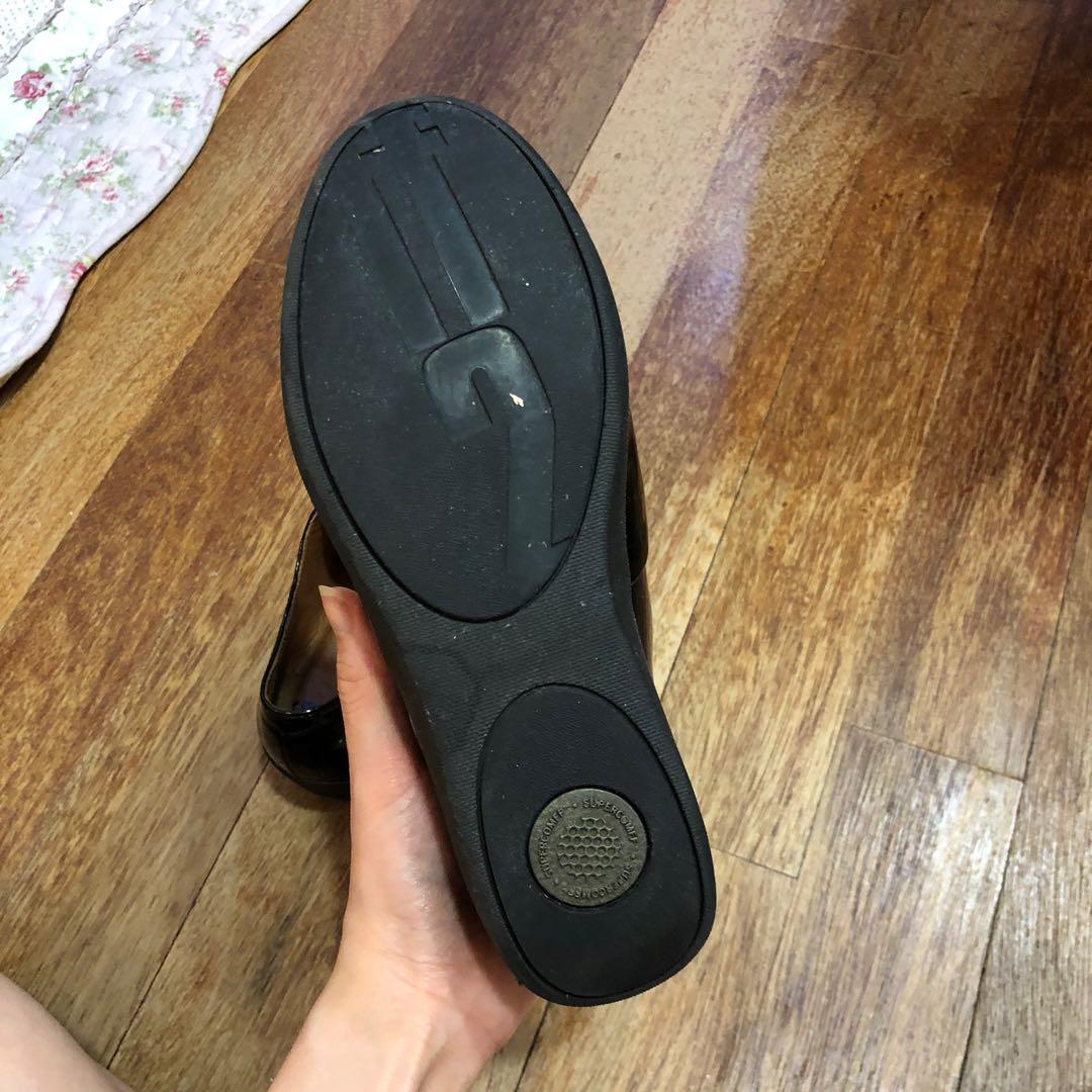 Authentic FITFLOP Patent Black Oxford Shoes, Women's Fashion, Footwear