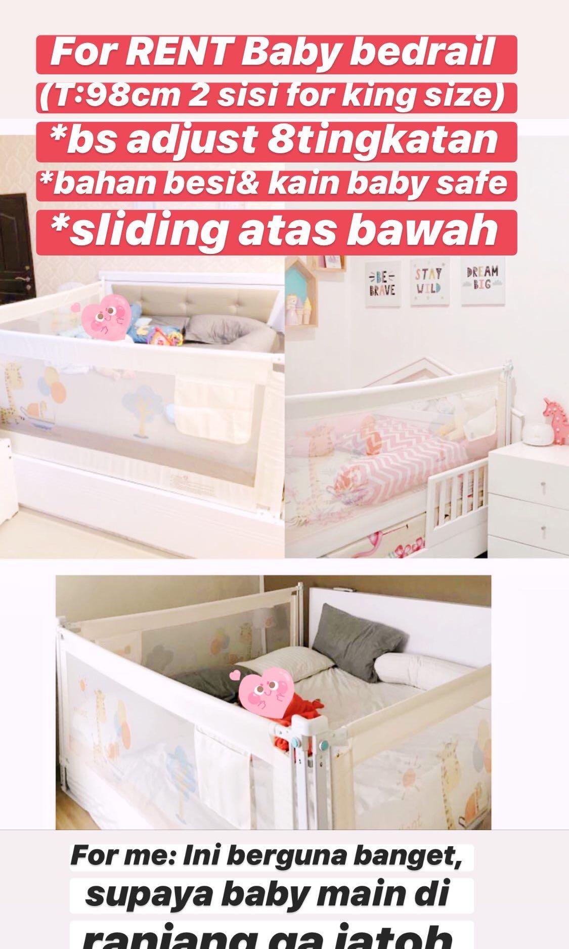 Baby Bedrail Bedguard Rent Bayi Anak Ranjang Bayi Di Carousell