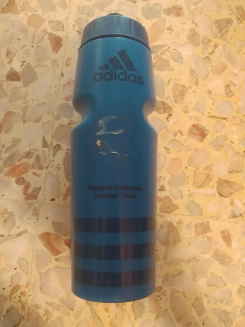 blue adidas water bottle