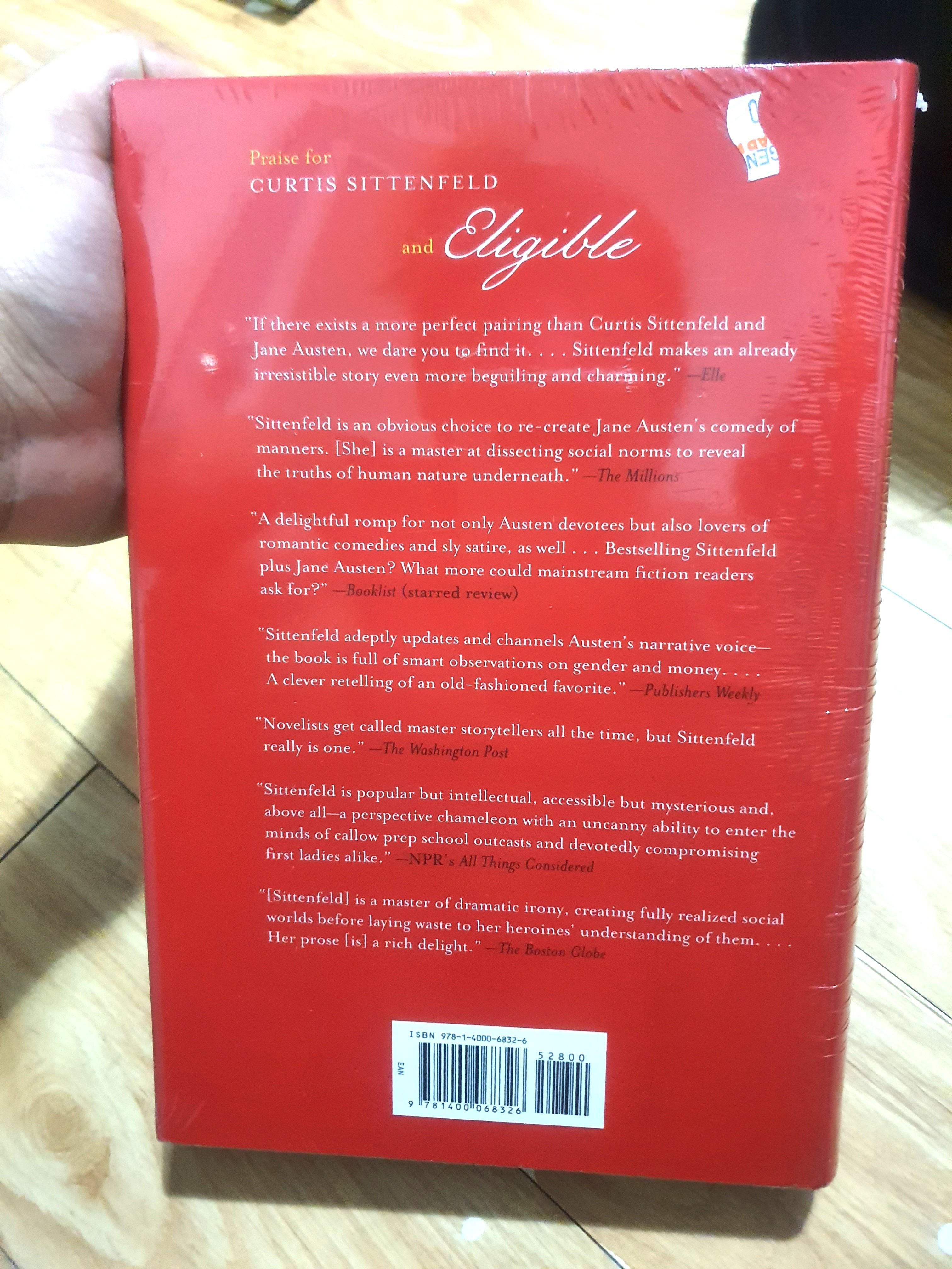 Book for Sale - Eligible - By Curtis Sittenfeld (Category: Storybooks) located in Quezon City. Submitted by bunnyblake (Listing ID 1002856718, Image 2). Description: New - with plastic pa Hard Bound 🙂.