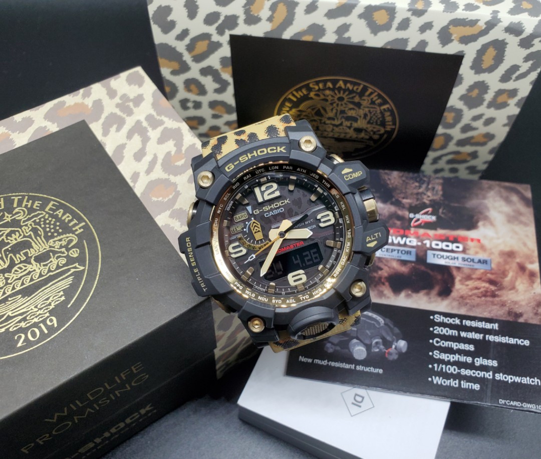 BRAND NEW casio gshock G SHOCK G-SHOCK GWG 1000WLP 1A 豹紋LIMITED