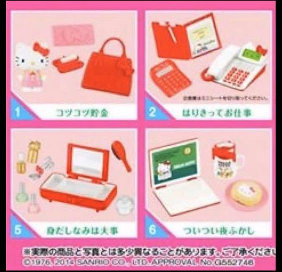 Re-Ment Hello Kitty Office Lady Life Complete Set