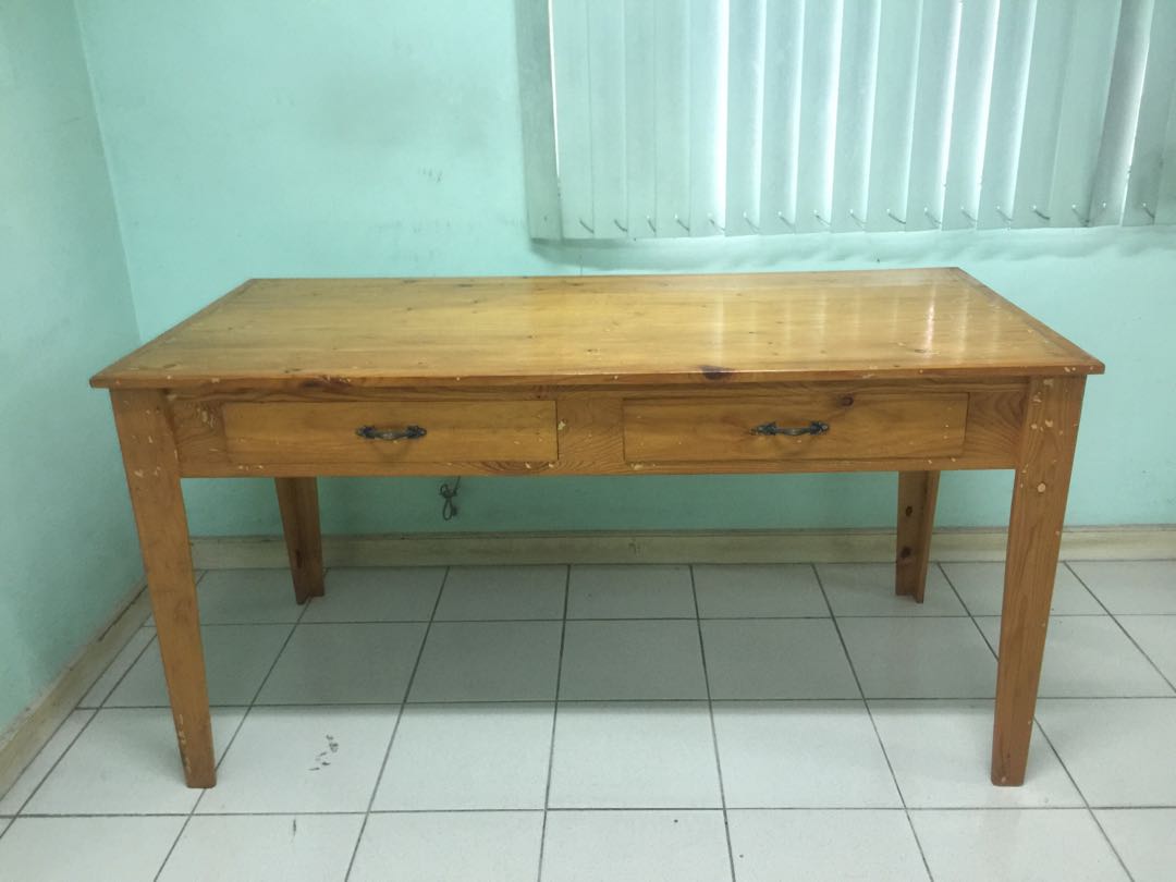 Classic office table, Furniture & Home Living, Furniture, Tables & Sets