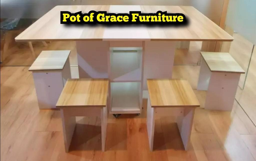 folding dining table and chairs set