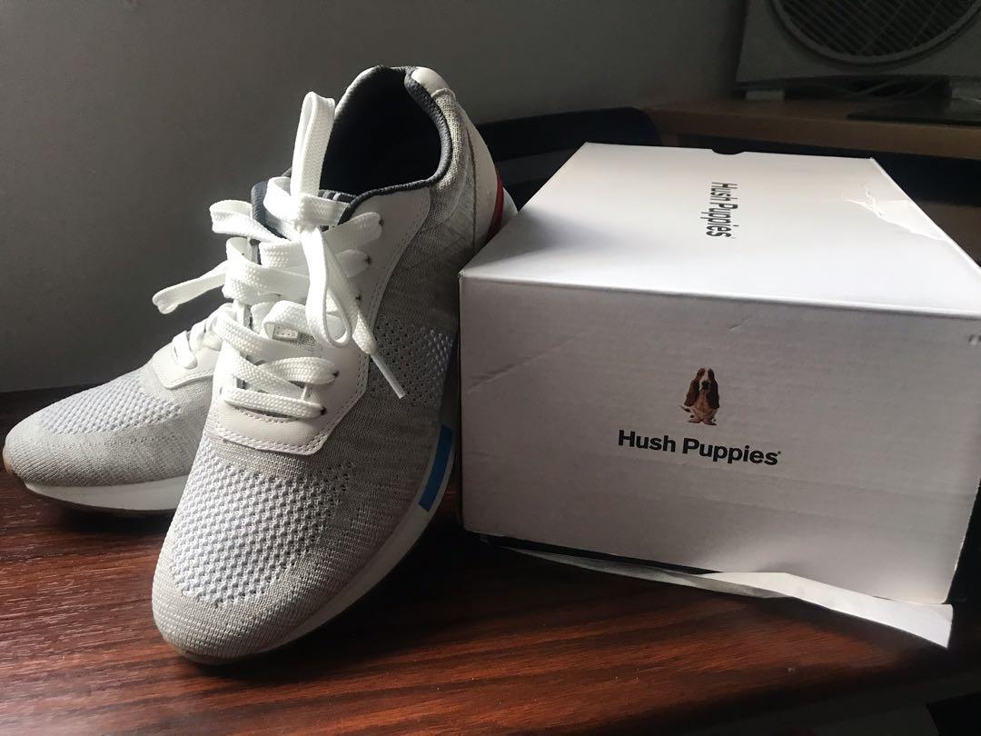 hush puppies white sneakers
