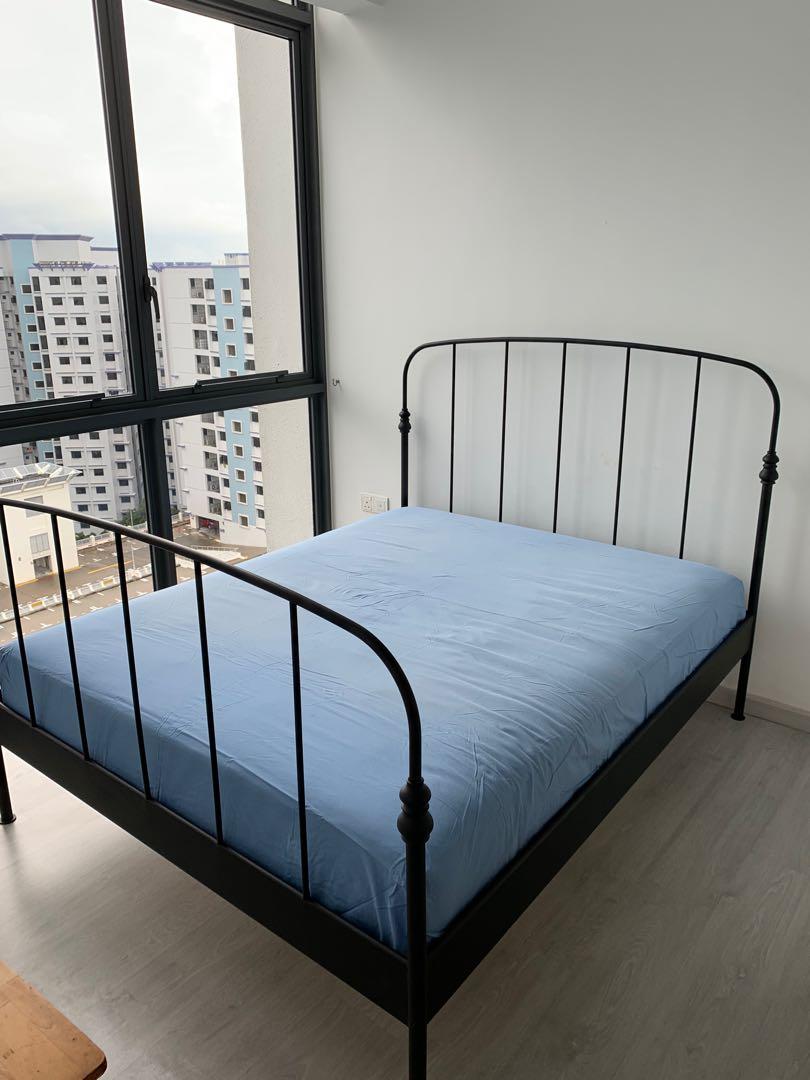 Ikea Wrought Iron Bed Frame Furniture, Ikea Metal Bed Frame