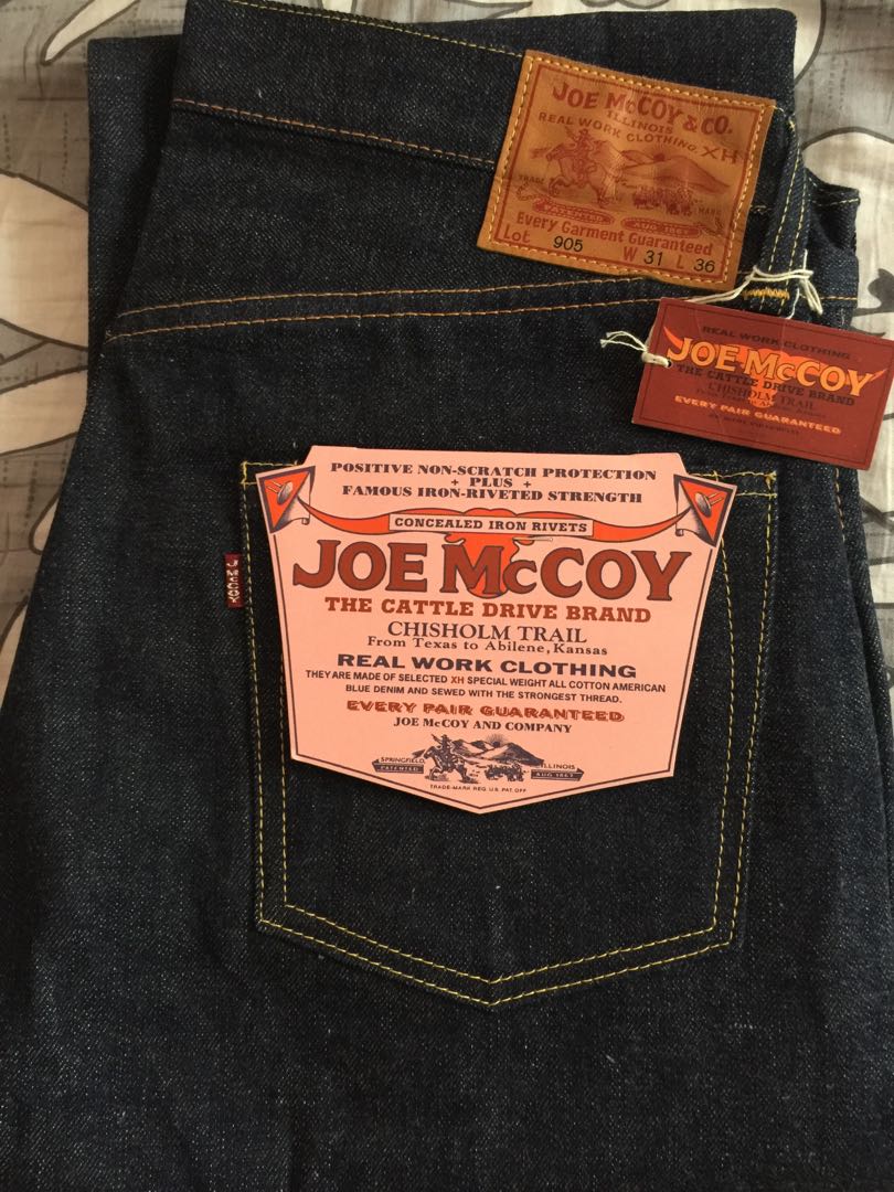 絕版紅旗] Joe Mccoy 905 Denim Jeans, 男裝, 褲＆半截裙, 牛仔褲