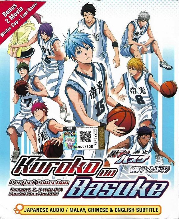 Kuroko no Basket Season 1 3 Vol.1 78End OVA 2 Movies Winter Cup Last Game Japanese Anime DVD Subtitle English Chinese Malay Hobbies Toys Music Media CDs DVDs on Carousell