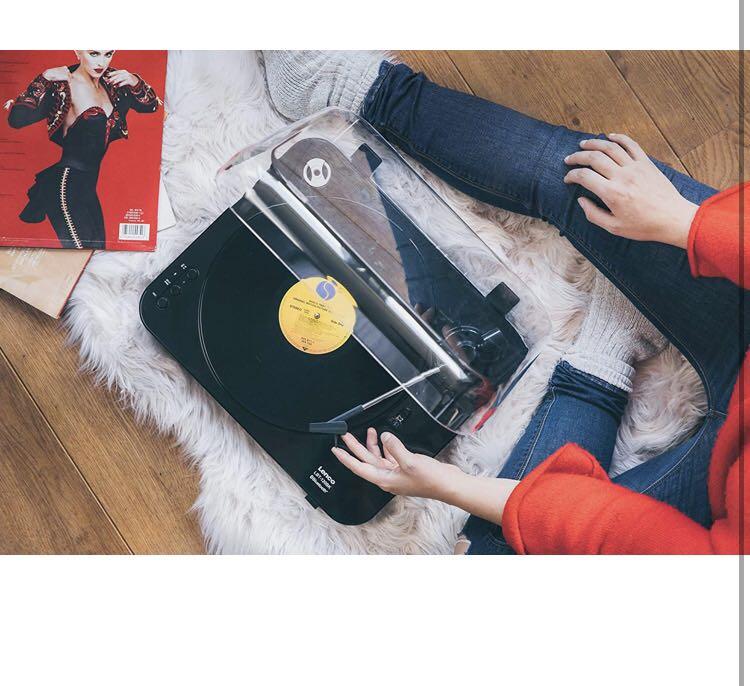 Lenco LBT120 35 &45 RPM SemiAutomatic Belt Drive USB Turntable for