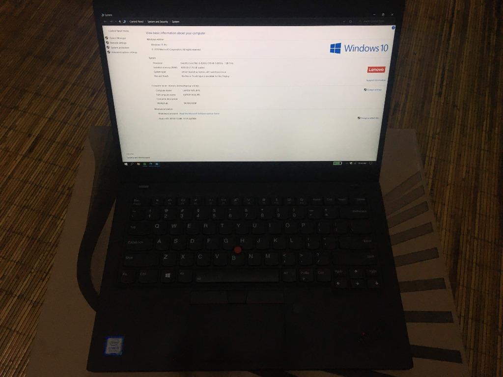Lenovo Thinkpad X1 Carbon 7th Gen Elektronik Komputer Laptop Di Carousell