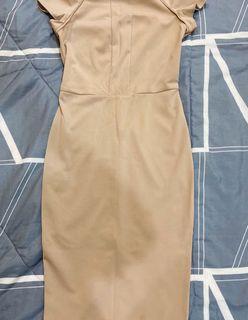 #CarousellBelanja Light Brown Bodycon Dress