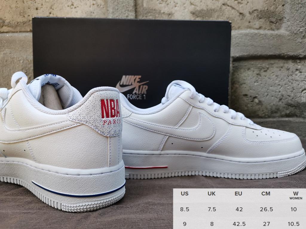 LIMITED EDITION! Nike Air Force 1 Low NBA Paris Game, Men's Fashion,  Footwear, Sneakers on Carousell
