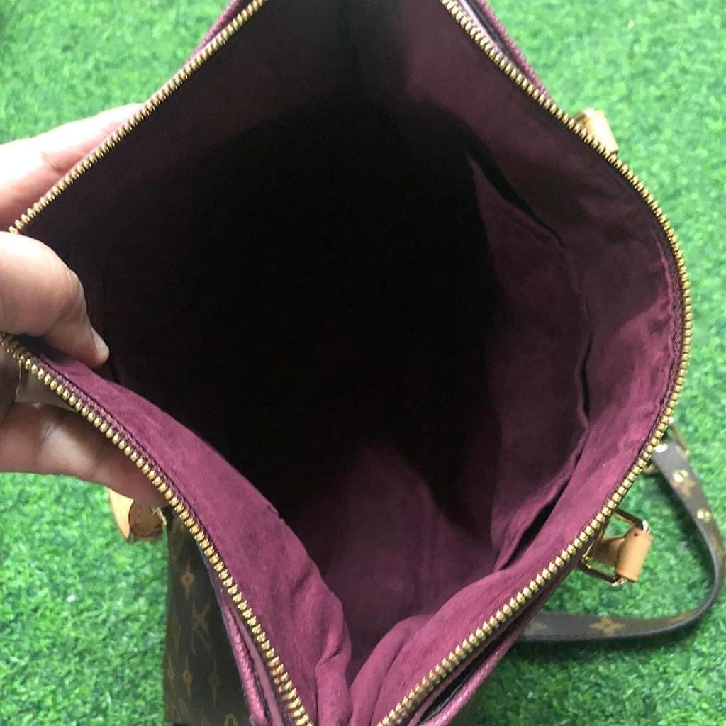 What Goes Around Comes Around Louis Vuitton Purple Monogram Pallas Handbag