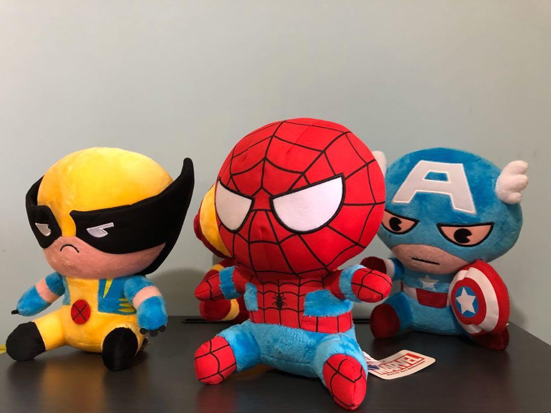 Marvel Avengers Original Plush Toy Set Wolverine Captain