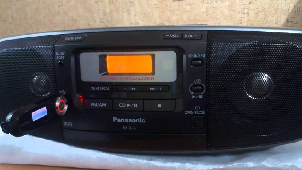 PANASONIC RXD55 CD Radio Cassette Recorder, Audio, Portable Music