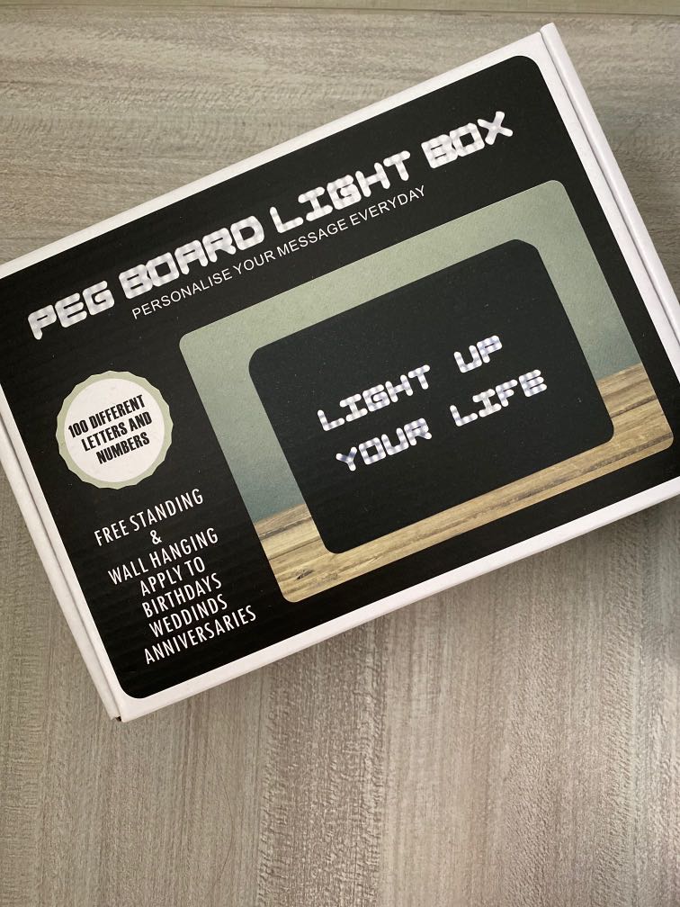 PEG Board Light Box, 興趣及遊戲, 手作＆自家設計, 工藝用品及工具 Carousell