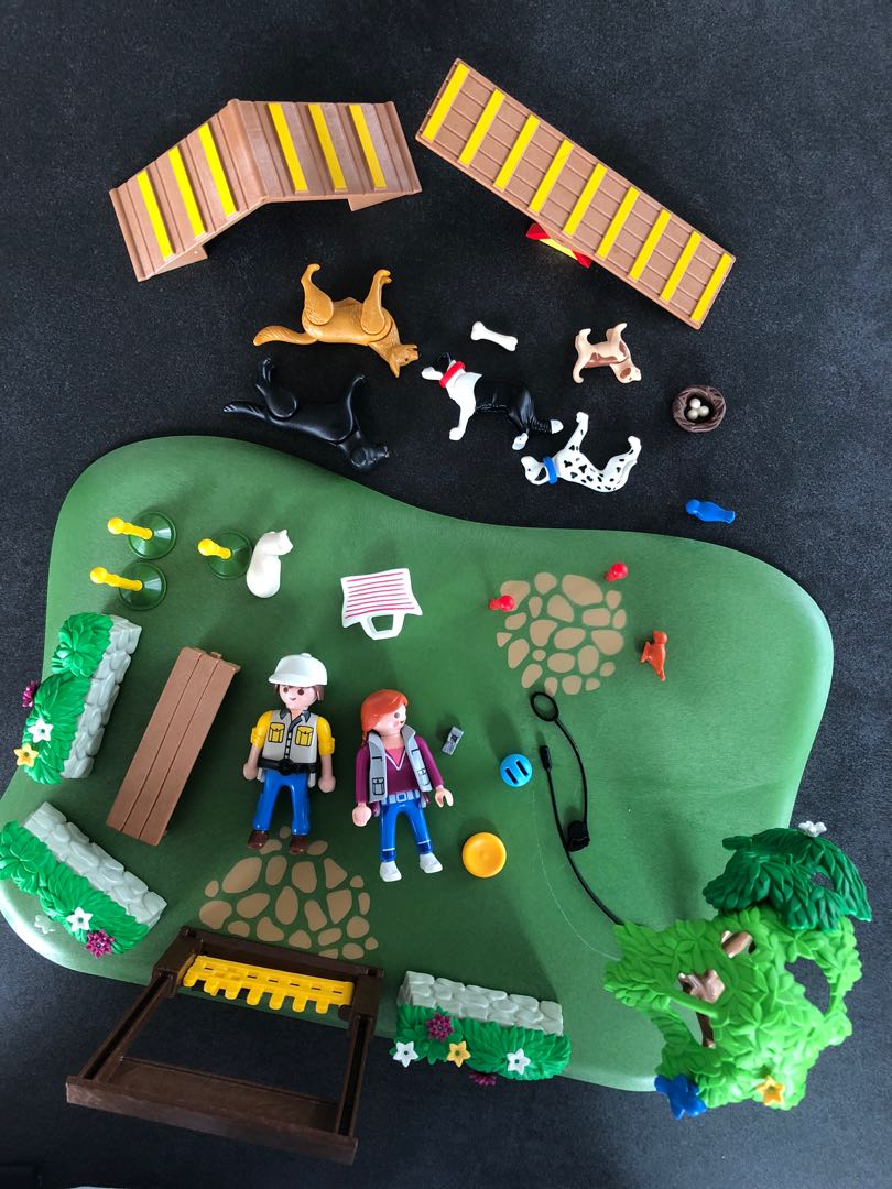 Playmobil dog park on sale