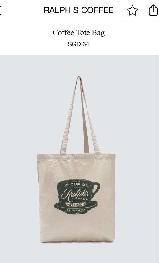 ralph's coffee tote bag