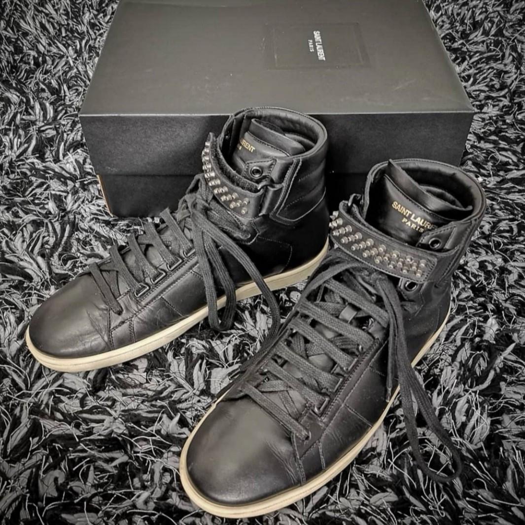 yves saint laurent high top sneakers