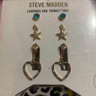 Steve Madden Earrings and Trinket Set