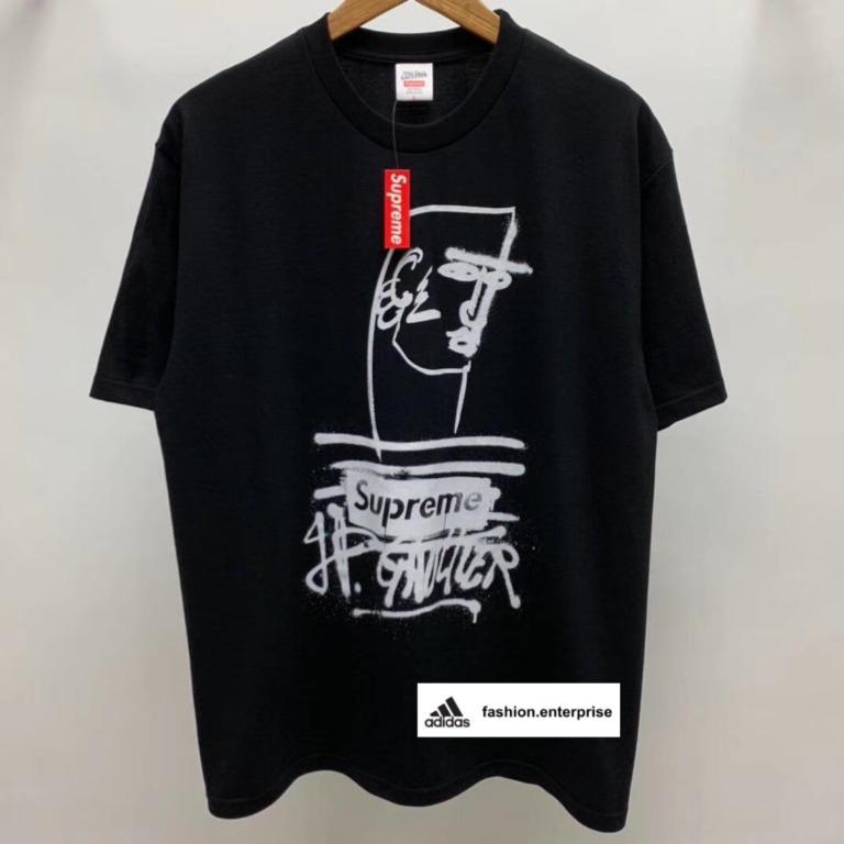 Supreme jean paul gaultier tee black on sale