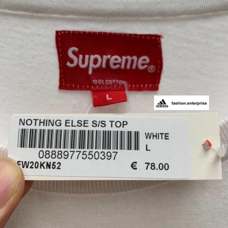 Supreme Nothing Else S/S Top White L