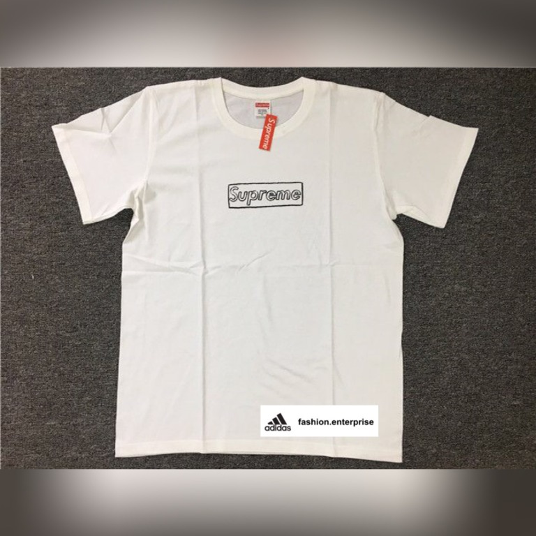 Supreme x kaws top box logo tee