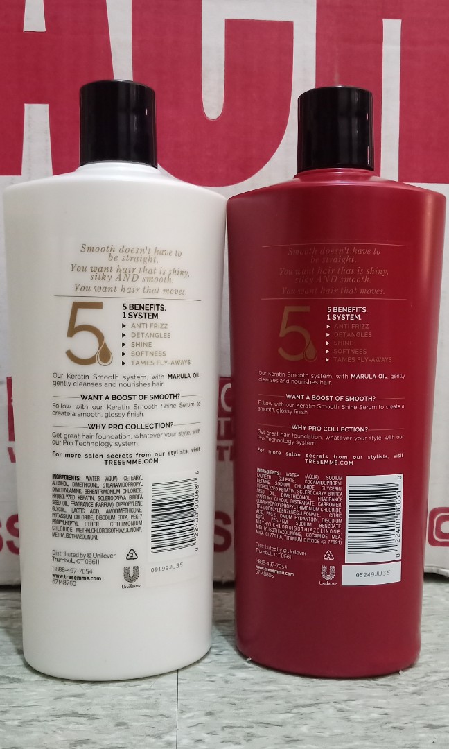 Tresemme Keratin Smooth with Marula Oil  Shampoo and Conditioner