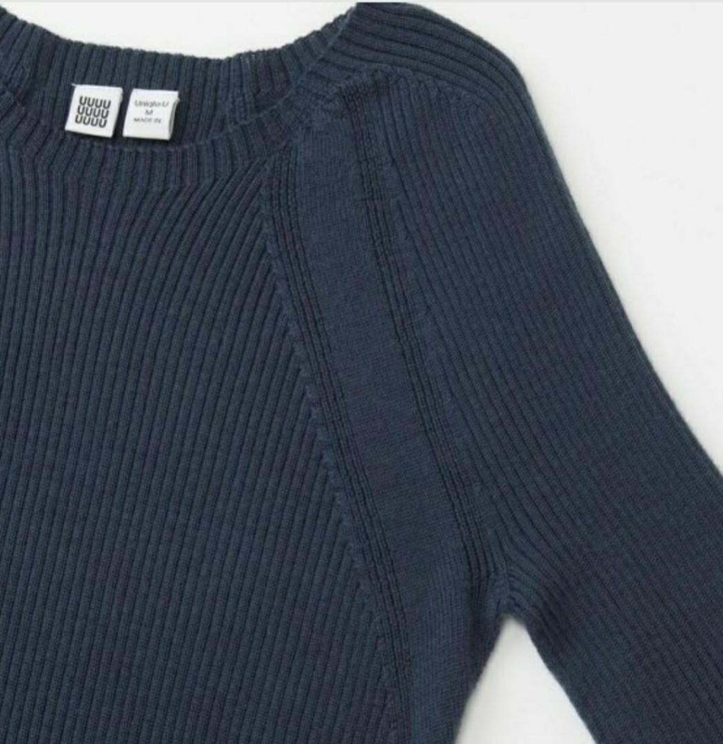 Women u 3d extra best sale fine merino ribbed sweater